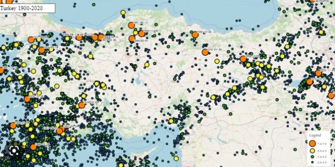 Mapping Historical Turkey Earthquake Zones